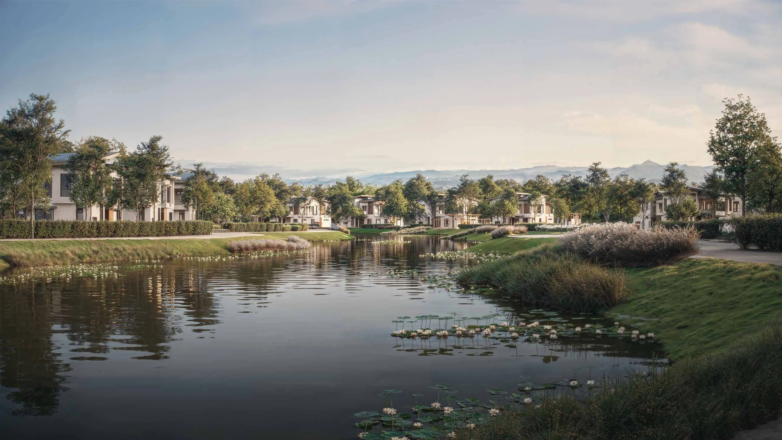 Lakeside bungalow enclave